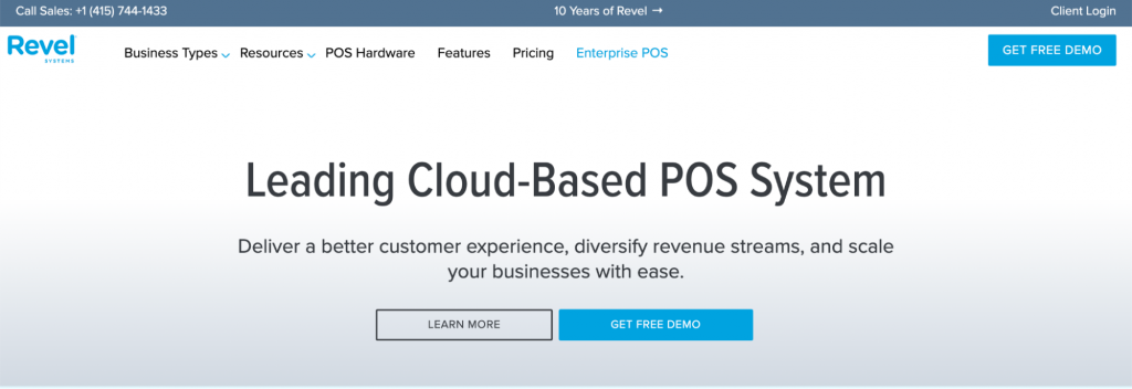 revel leading cloud-based POS system