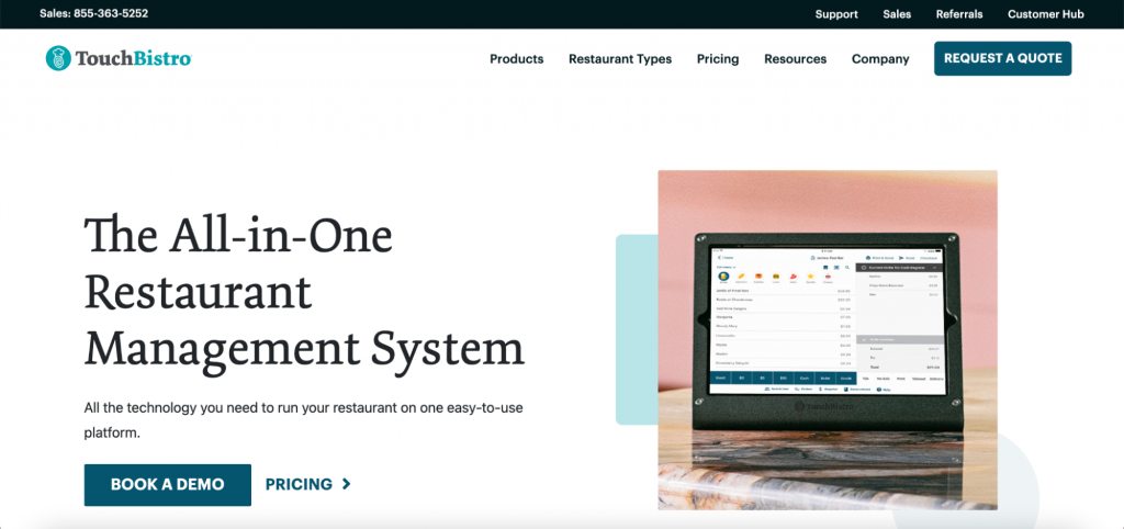 touchbistro the all-in-one restaurant management system