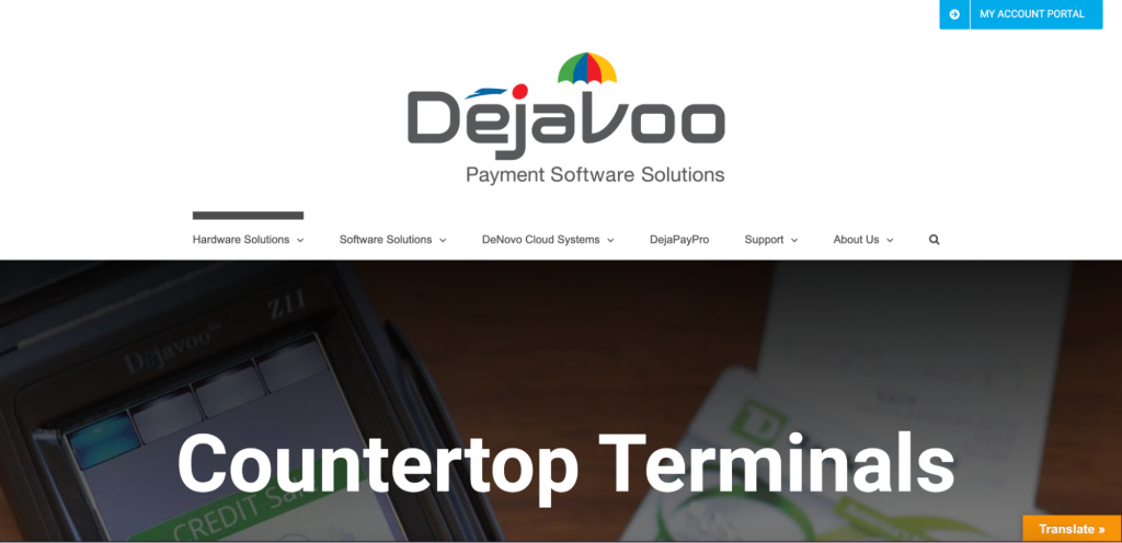 Dejavoo homepage